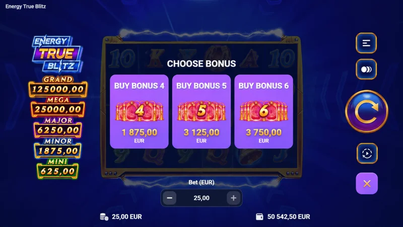 Energy True Blitz - roghchlár ceannaigh bónas
